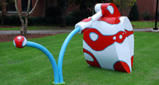 Ker-Plunk art piece on Art Trail